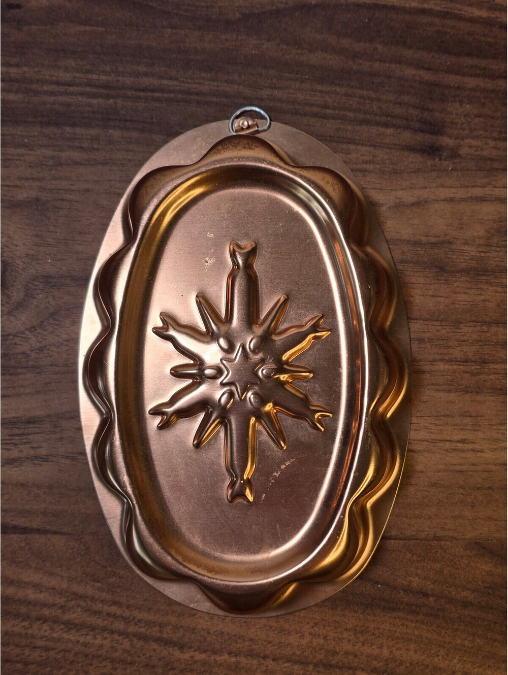 Vintage Copper Mold with Starburst Design